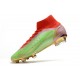 Zapatos Nike Mercurial Superfly 8 Elite FG Verde Rojo Oro