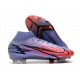 Zapatos Nike Mercurial Superfly 8 Elite FG Mbappe Lila Claro Plateado Metalizado