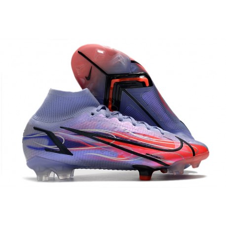 Nike Mercurial Superfly 8 Elite FG Mbappe Lila Claro Plateado Metalizado