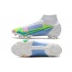 Zapatos Nike Mercurial Superfly 8 Elite FG Blanco Azul