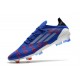 Tacos de Futbol Adidas X Speedflow.1 FG Azul Blanco Vivid Red