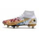 Nike Mercurial Superfly VIII Elite SG PRO Anti Clog Blanco Rojo Azul Oro