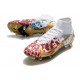 Nike Mercurial Superfly VIII Elite SG PRO Anti Clog Blanco Rojo Azul Oro