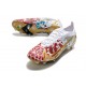 Bota Nike Mercurial Vapor 14 Elite SG Blanco Rojo Oro