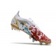 Bota Nike Mercurial Vapor 14 Elite SG Blanco Rojo Oro