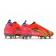 Bota Nike Mercurial Vapor 14 Elite SG Carmesi Plateado Metalizado