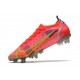 Bota Nike Mercurial Vapor 14 Elite SG Carmesi Plateado Metalizado