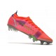 Bota Nike Mercurial Vapor 14 Elite SG Carmesi Plateado Metalizado