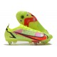 Bota Nike Mercurial Vapor 14 Elite SG Volt Carmesí Negro