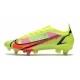 Bota Nike Mercurial Vapor 14 Elite SG Volt Carmesí Negro