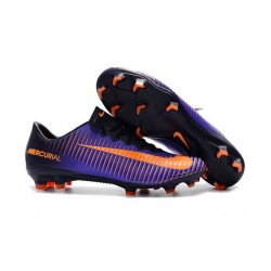 Zapatos de Futbol Nike Mercurial Vapor XI FG -Naranja Azul Plata