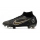 Nike Mercurial Superfly VIII Elite FG Negro Dorado Metalizado Plateado Metalizado