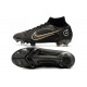 Nike Mercurial Superfly VIII Elite FG Negro Dorado Metalizado Plateado Metalizado
