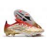 Tacos de Futbol Adidas X Speedflow.1 FG Oro Blanco Rojo