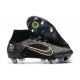 Nike Mercurial Superfly VIII Elite SG Negro Dorado Metalizado Plateado Metalizado