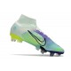 Nike Mercurial Superfly VIII Elite SG PRO Anti Clog Dream Speed Barely Verde Volt Morado Eléctrico