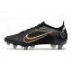 Bota Nike Mercurial Vapor 14 Elite SG Negro Dorado Metalizado Plateado Metalizado