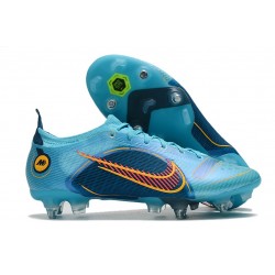 Bota Nike Mercurial Vapor 14 Elite SG Azul Láser Naranja Marina