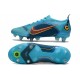 Bota Nike Mercurial Vapor 14 Elite SG Azul Láser Naranja Marina