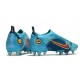 Bota Nike Mercurial Vapor 14 Elite SG Azul Láser Naranja Marina