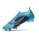 Bota Nike Mercurial Vapor 14 Elite SG Azul Láser Naranja Marina