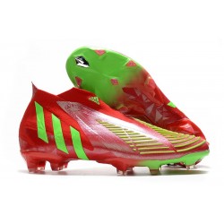 Tacos de Futbol adidas Predator Edge+ FG Rojo Verde