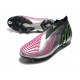 Tacos de Futbol adidas Predator Edge+ FG Plata Negro Rosa