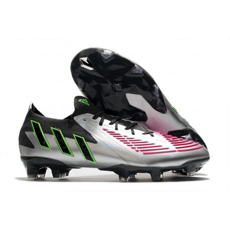 adidas Predator Edge.1 FG Low Plata Negro Rosa
