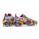 adidas Predator Edge.1 FG Low Geometric Bright Azul Team Amarillo Rojo Solar
