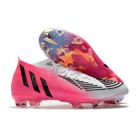 adidas Predator Edge.1 FG Botas LZ Solar Rosa Negro Blanco