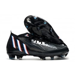adidas Predator Edge.1 FG Botas Darkness - Negro Blanco Rojo