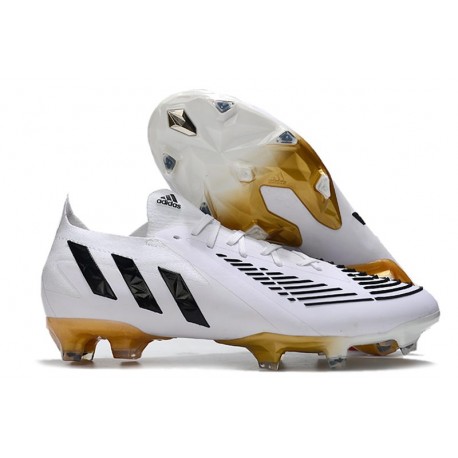 adidas Predator Edge.1 FG Low Blanco Oro Negro