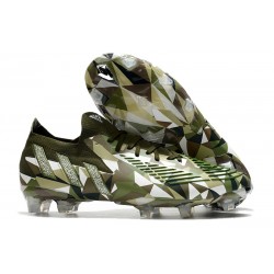 adidas Predator Edge.1 FG Low FG Crystal Focus Oliva Plateado Metálico Magic Lima
