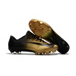 Nike Botas de Fútbol de Hombre Mercurial Vapor XI FG -Oro Negro
