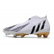 Tacos de Futbol adidas Predator Edge+ FG Blanco Oro Negro