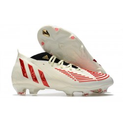 adidas Predator Edge.1 FG Botas Off Blanco Rojo Dorado Metálico