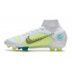 Nike Mercurial Superfly VIII Elite FG Bianco Azul Amarillo