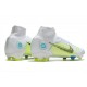 Nike Mercurial Superfly VIII Elite FG Bianco Azul Amarillo