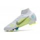 Nike Mercurial Superfly VIII Elite FG Bianco Azul Amarillo