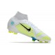Nike Mercurial Superfly VIII Elite FG Bianco Azul Amarillo