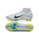 Nike Mercurial Superfly VIII Elite AG Gris Azul Marino Oscuro