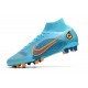 Nike Mercurial Superfly VIII Elite AG Azul Láser Naranja Marina