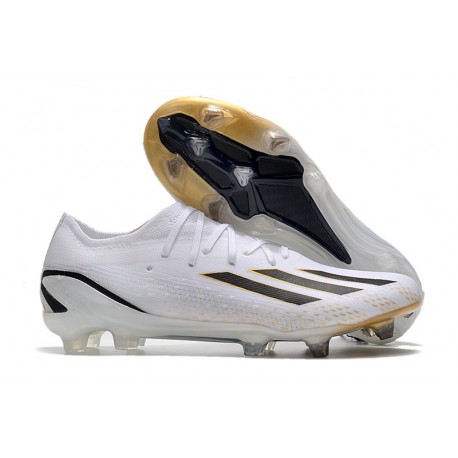 Botas de fútbol Adidas X Speedportal Messi.1 FG Blanco Oro Negro