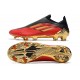 Zapatos Adidas X Speedflow + FG Rojo Dorado Metálico Negro