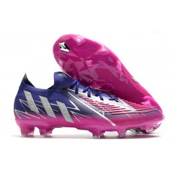 adidas Predator Edge.1 FG Low FG Team Collegiate Morado Plateado Metálico Team Rosa 2