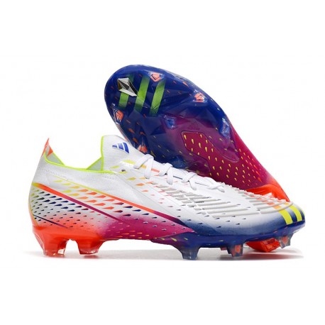 adidas Predator Edge.1 FG Low FG Blanco Amarillo Solar Azul