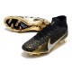Botas de fútbol Nike Zoom Mercurial Superfly 9 Elite FG Negro Metal Oro