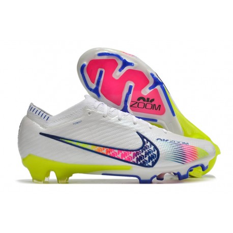 Nike Air Zoom Mercurial Vapor 15 Elite FG Blanco Azul Rosa