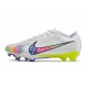 Nike Air Zoom Mercurial Vapor 15 Elite FG Blanco Azul Rosa
