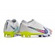 Nike Air Zoom Mercurial Vapor 15 Elite FG Blanco Azul Rosa